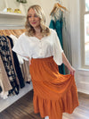 Frankie Tiered Maxi Skirt-Amber