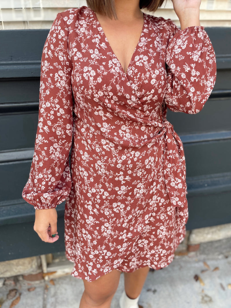 Whitley Floral Wrap Dress