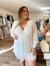 Forever Yours Swiss Dot Dress-White