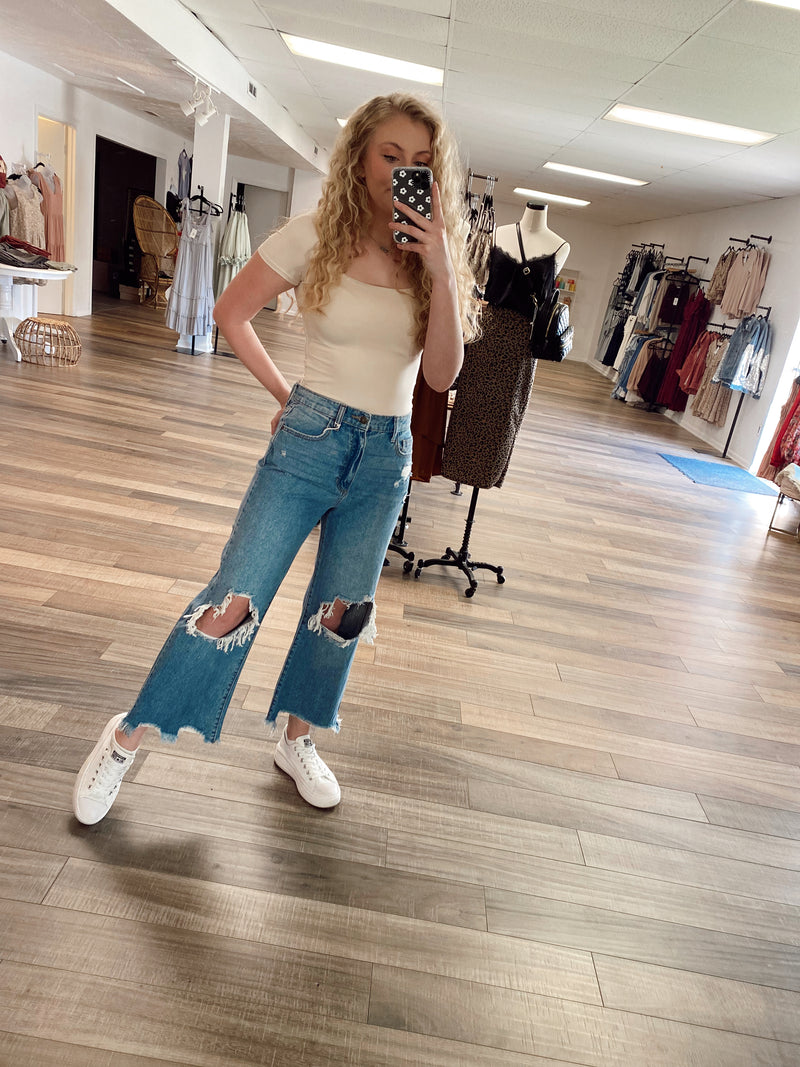 Addie High Rise Wide Leg Jean
