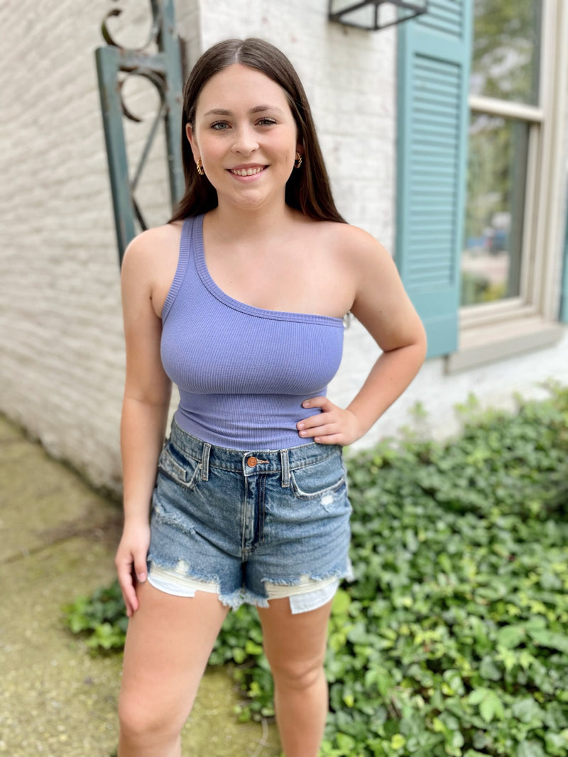 Always Trendy One Arm Brami-Dark Periwinkle