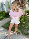 Lauryn Twill Shorts-Off White