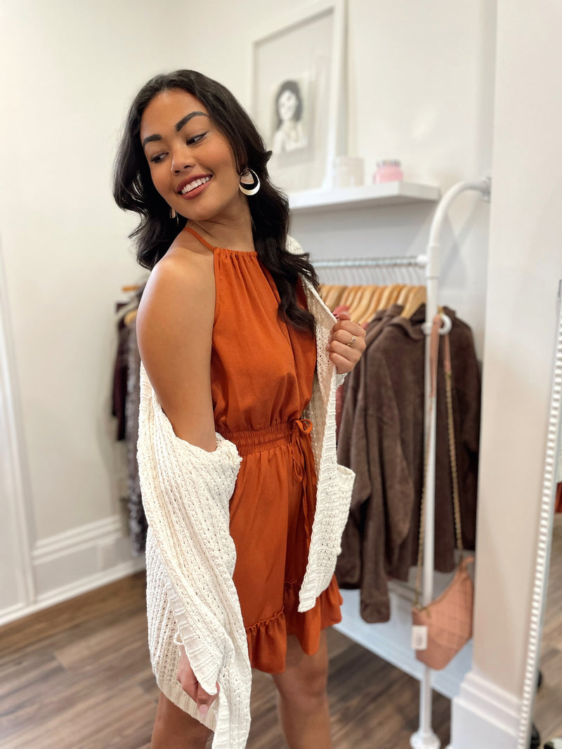 My Type Ruffle Detail Mini Dress