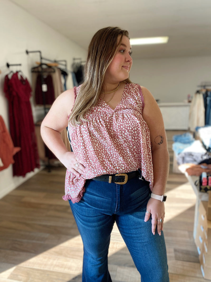 Jane Animal Print Sleeveless Top