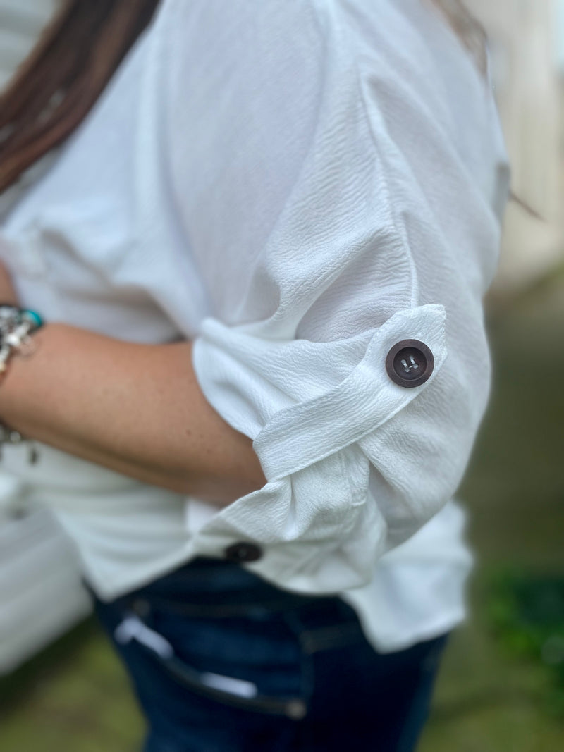 Need, Must, Want Button Up Top
