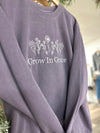 Grow In Grace Plum Embroidered Crewneck