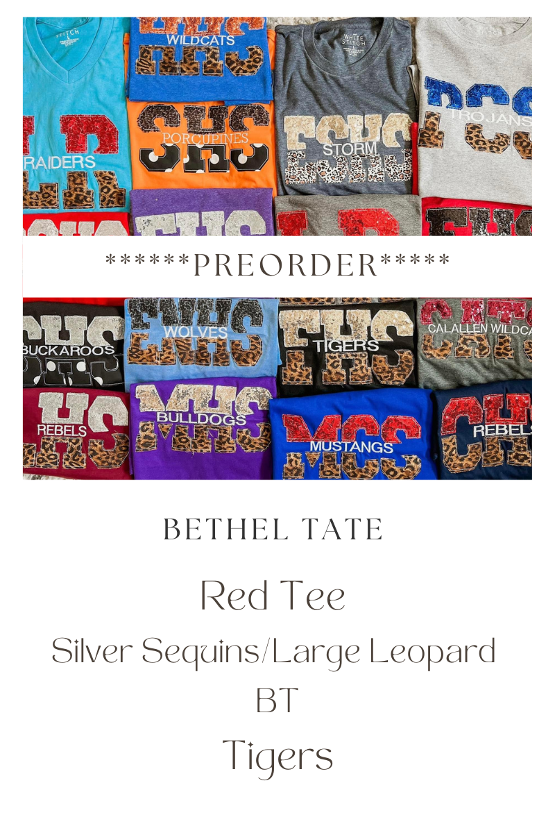 BETHEL TATE School Spirit Tee **FINAL SALE**