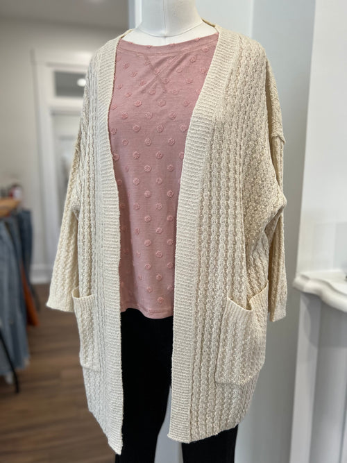 New You Waffle Cardigan
