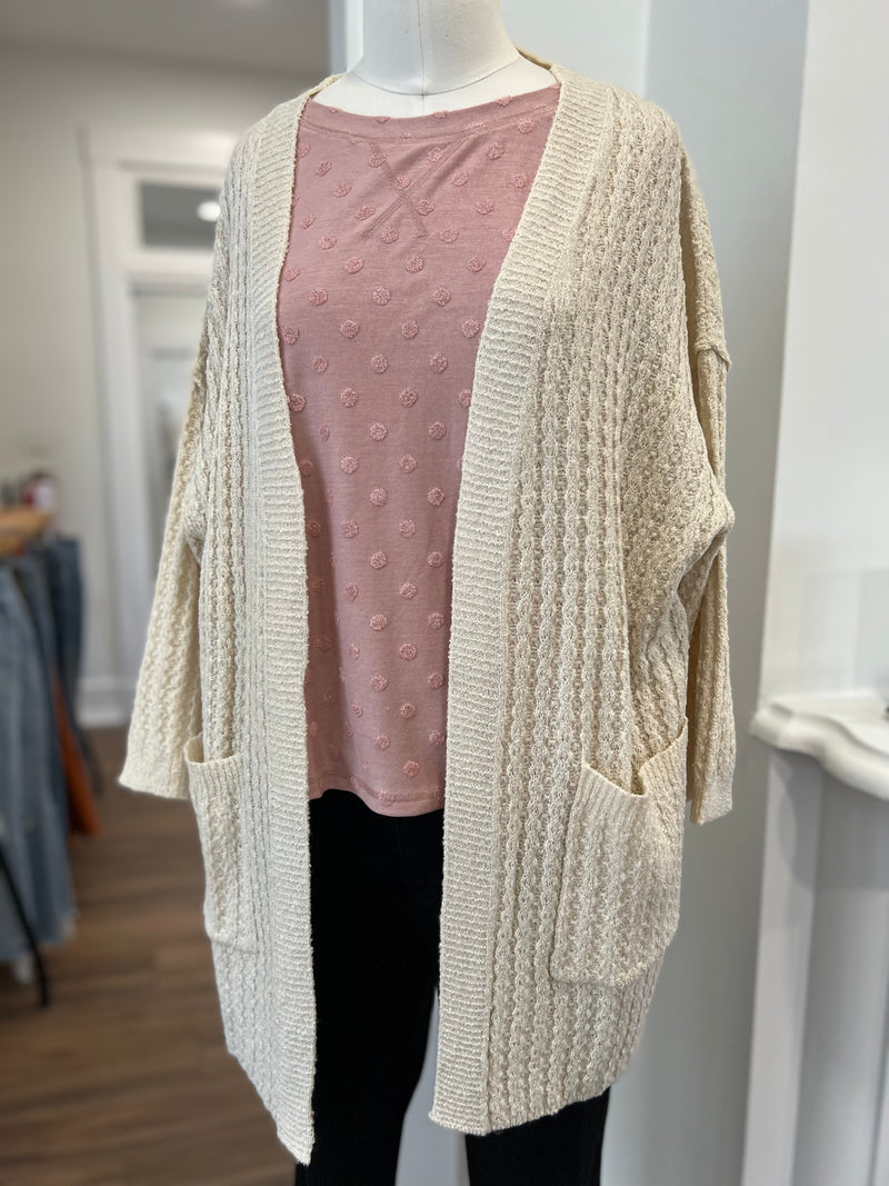 New You Waffle Cardigan
