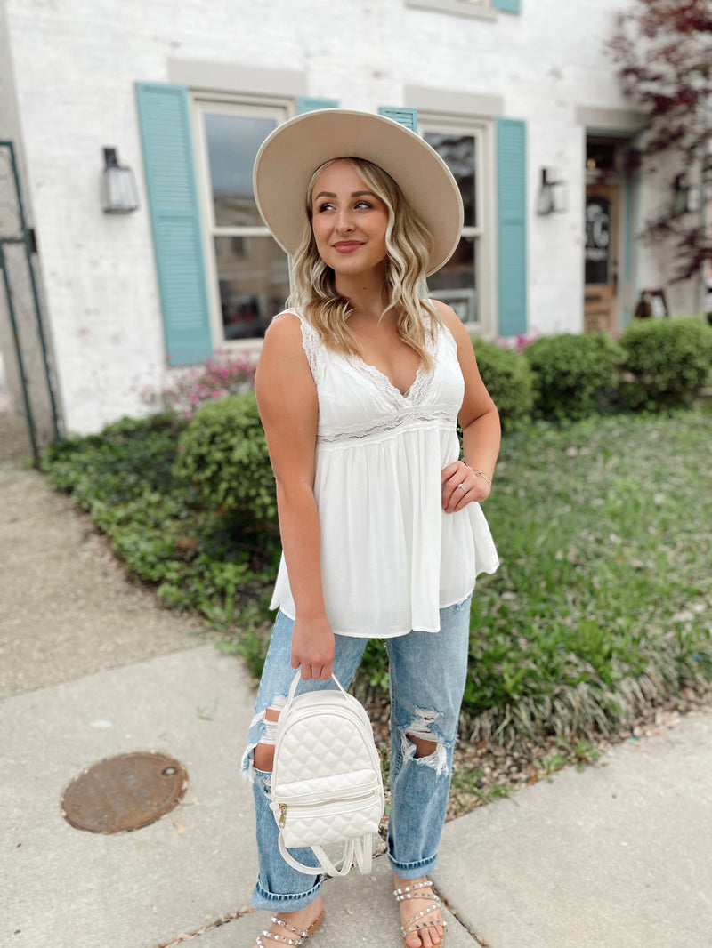 Romantic Day Lace Tank