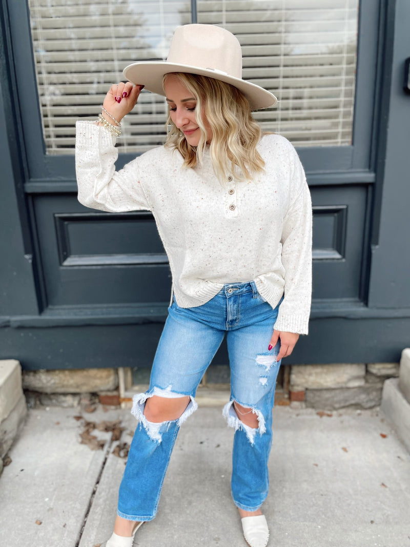 Haylie High Rise Straight Leg Jeans