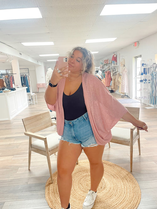 Easy Going Lightweight Cardigan-Mauve