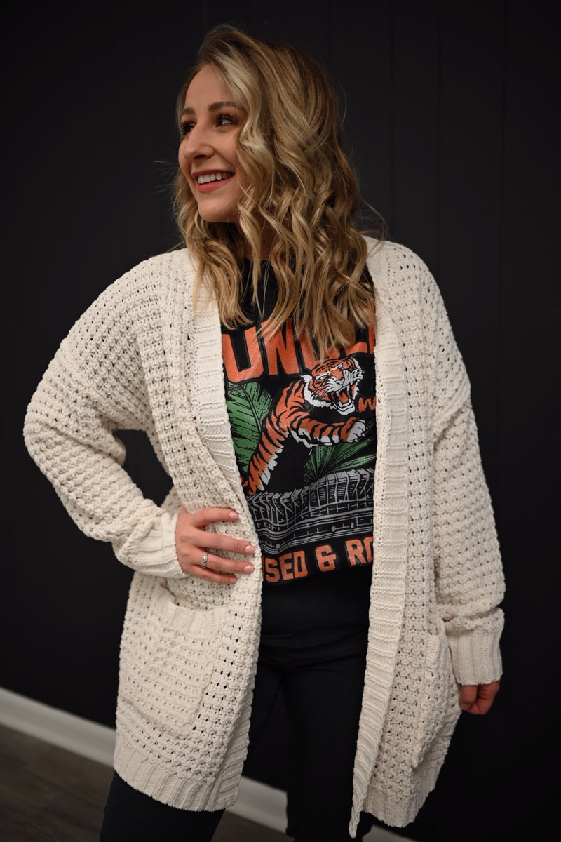 Curl Up by the Fire Cardigan-Cream