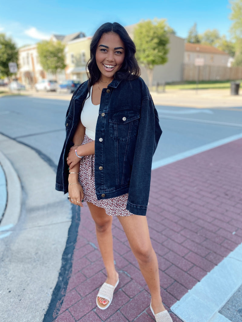 Skylar Boxy-Cut Denim Jacket