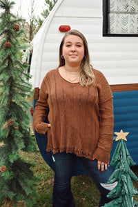 Wrenley Fringe Hem Sweater