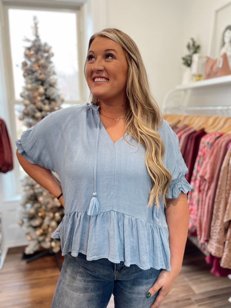 Clara Linen Top