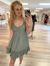 Ambry Smocked Dress-Sage