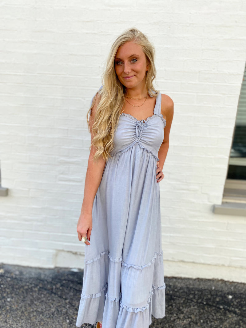 Kasey Smocked Midi Dress