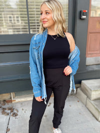 Rylah Distressed Denim Shirt