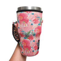 FLORAL W/ LEOPARD 30OZ TUMBLER HANDLERS