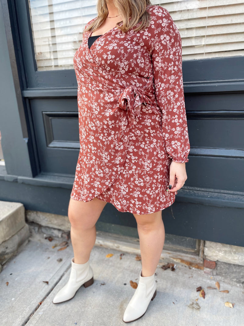 Whitley Floral Wrap Dress