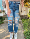 Be A Rainbow Mom Jeans-Medium Wash