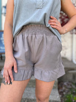 Relaxed Day Smocked Shorts