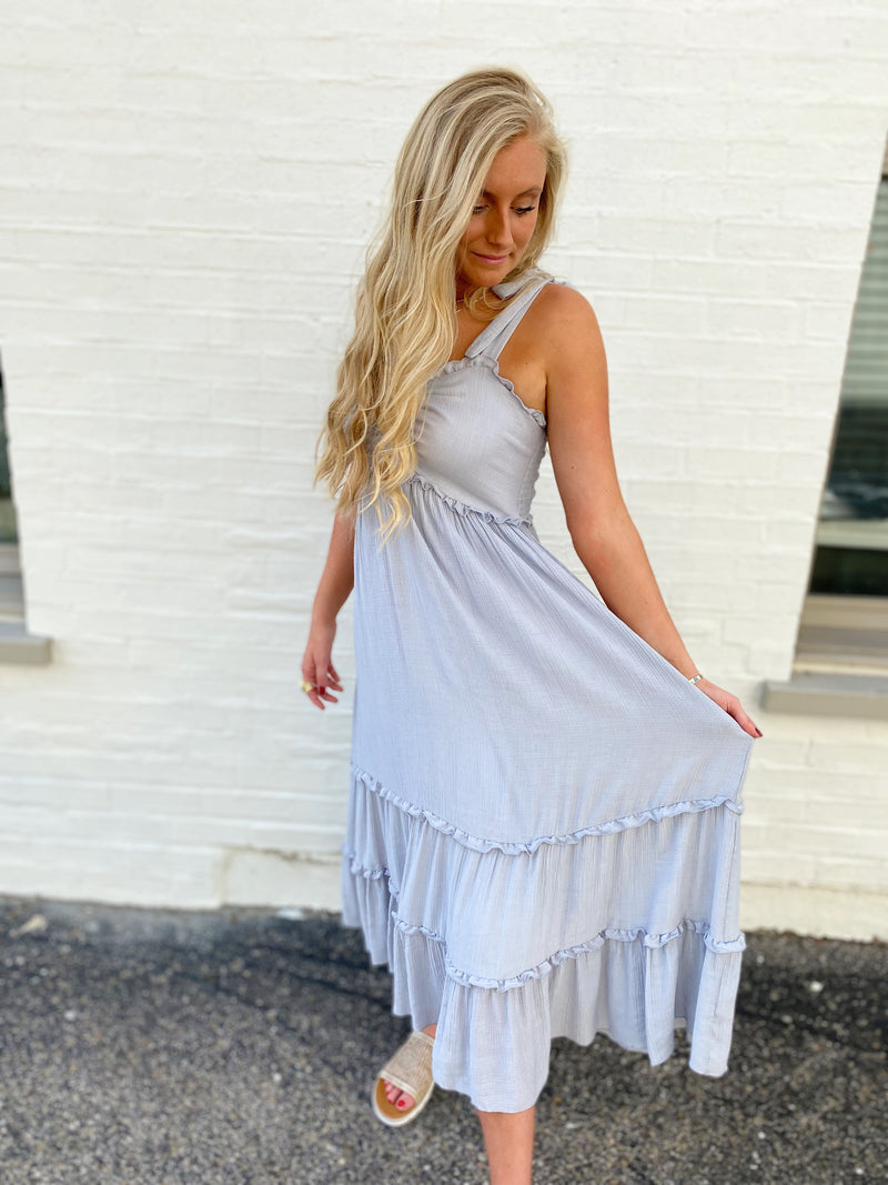 Kasey Smocked Midi Dress