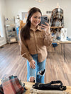 Easy to Wear Button Down Shacket- Mocha