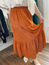 Frankie Tiered Maxi Skirt-Amber