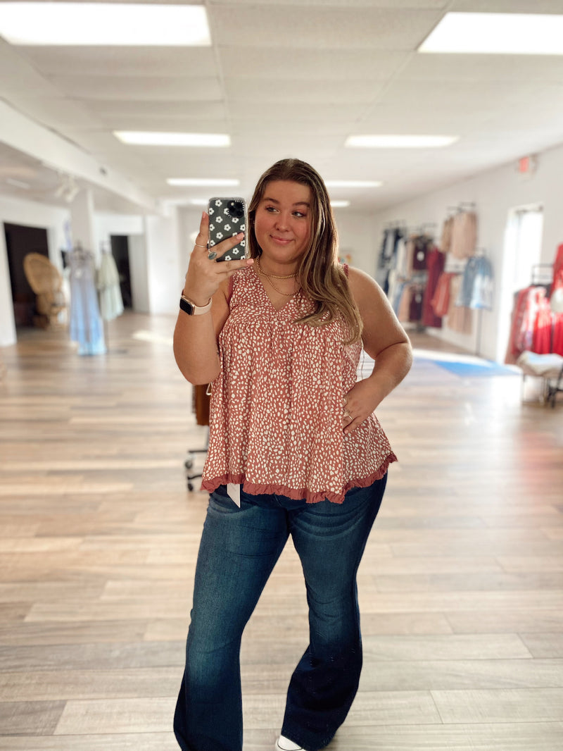 Jane Animal Print Sleeveless Top