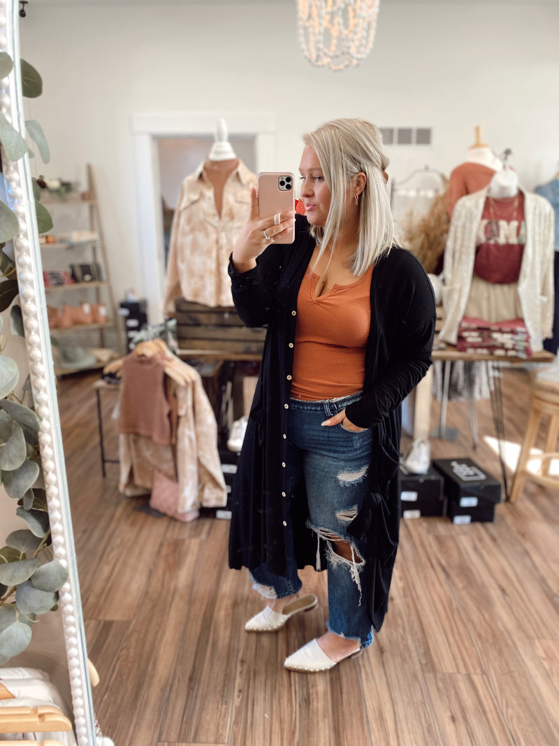 Deedra Black Cardigan