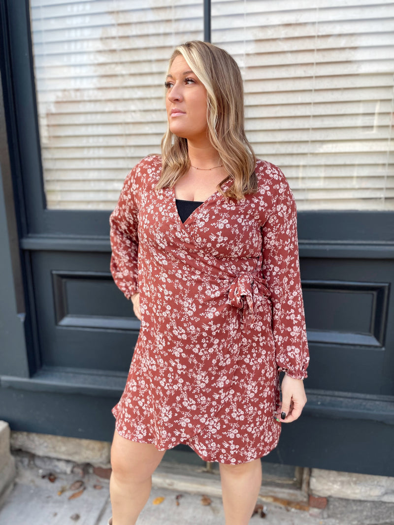 Whitley Floral Wrap Dress