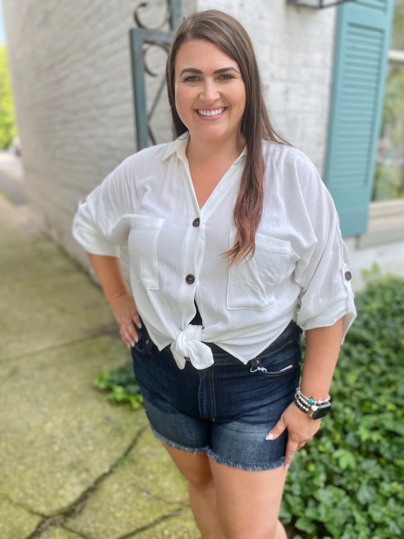 Need, Must, Want Button Up Top
