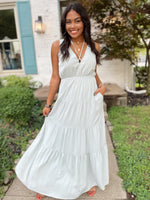Luz Tiered Maxi Dress-Mint