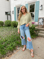 Austen Textured Button Down Blouse