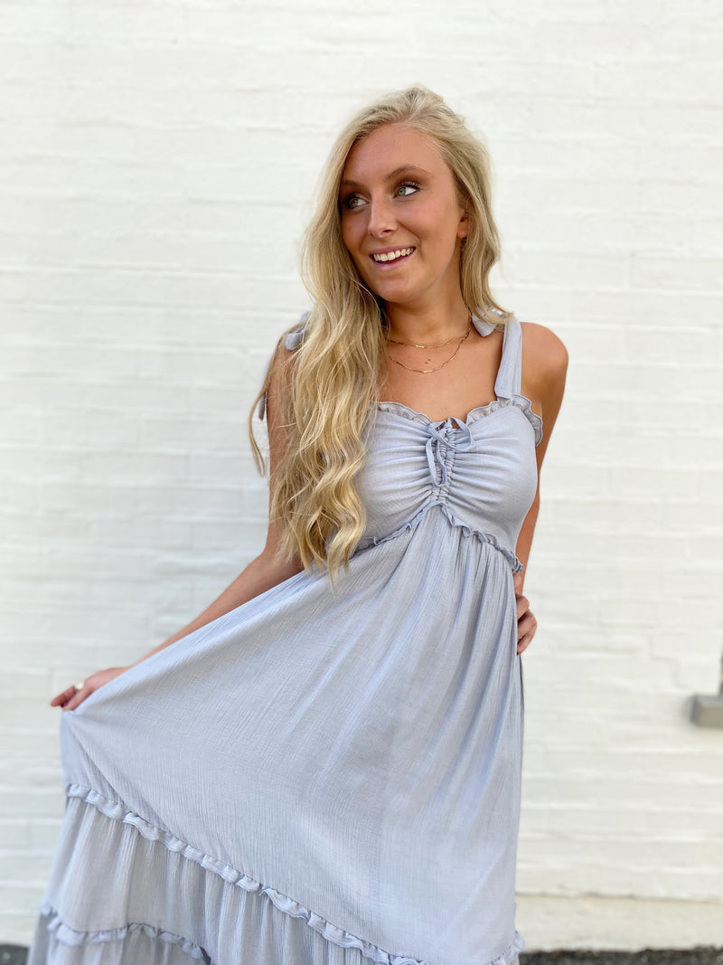 Kasey Smocked Midi Dress