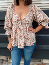 Halle Floral Print Top