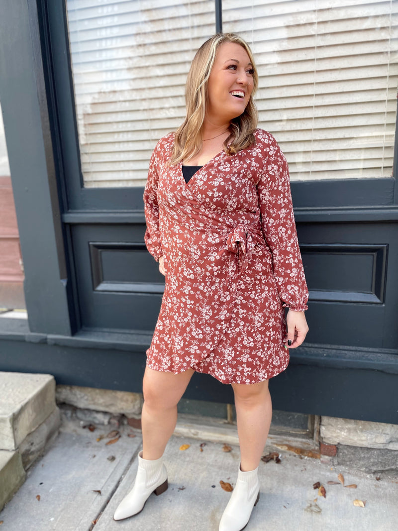 Whitley Floral Wrap Dress