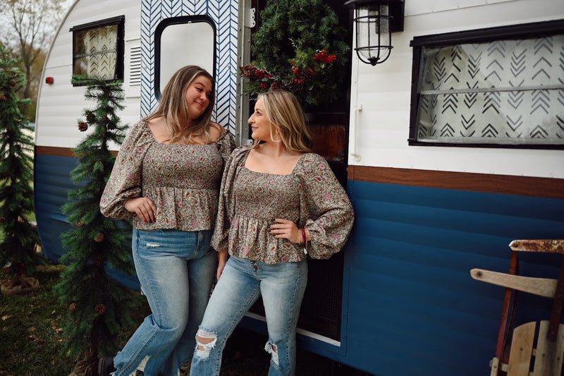 Ozzy Smocked Peplum Top