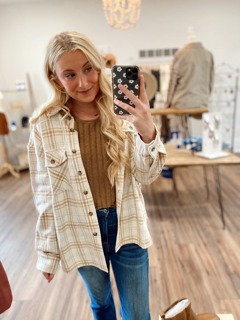 Not Over You Flannel Shacket