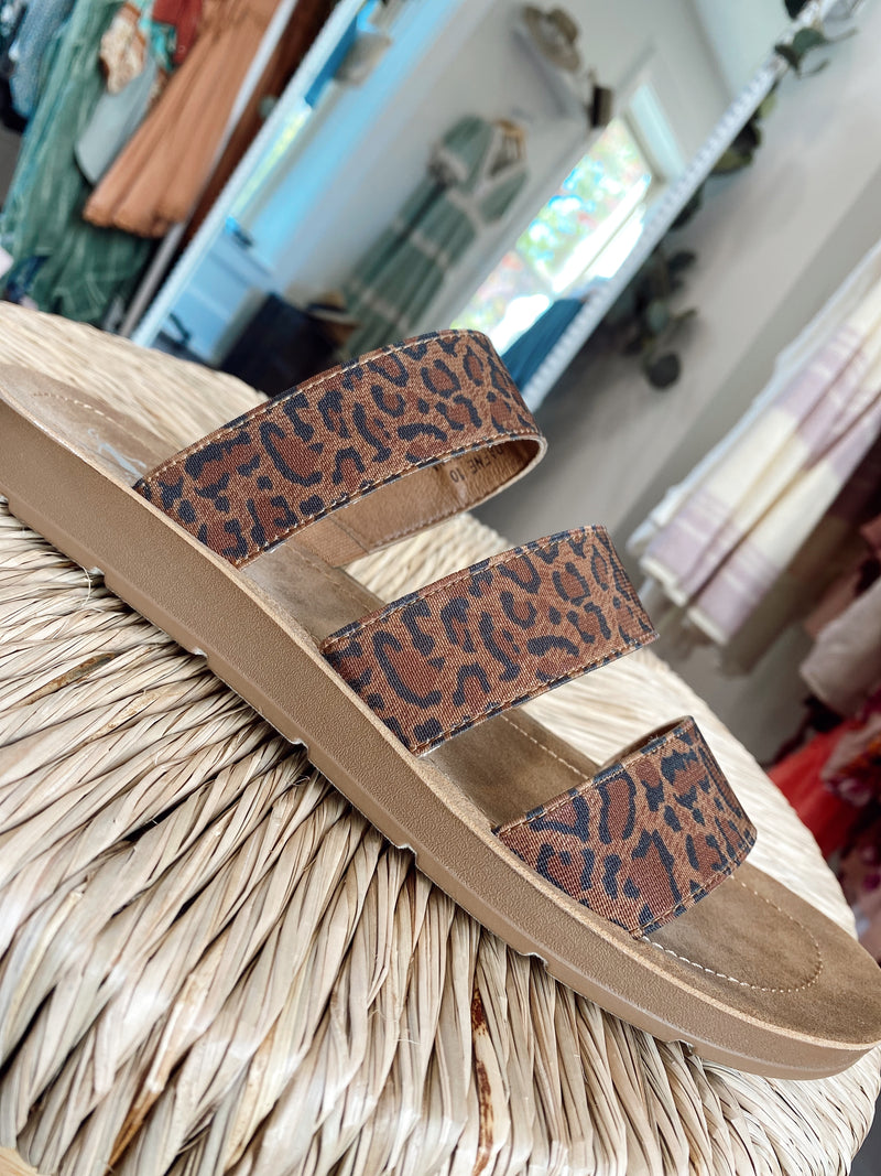 *Dafine Sandal By Corkys-Leopard