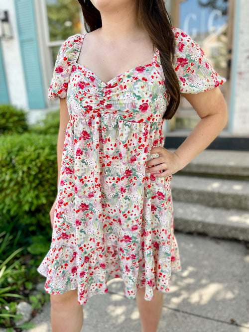 Brunching With Besties Floral Dress