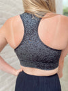 Shimmer Baby Foil Print Sports Bra