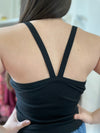 Indy Casual Knit Top- Black