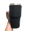 BLACK W/ LEOPARD 30OZ TUMBLER HANDLERS