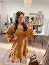 Charming Beauty Cut Out Woven Dress