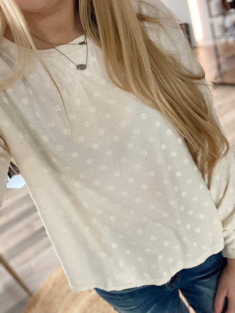 Just A Dream Dot Top-Cream