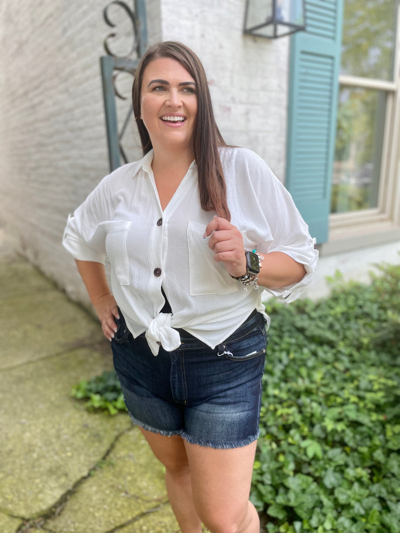 Need, Must, Want Button Up Top