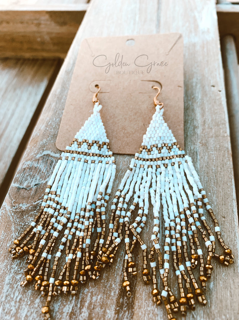 Bead Tassel Earrings